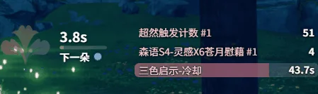 Healing flowers countdown in the resource area